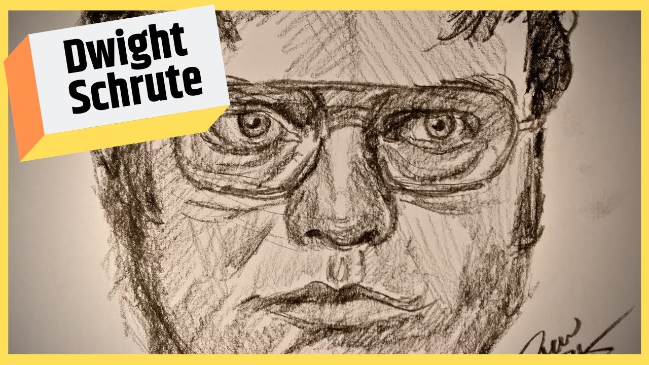 1280x720 How To Draw Dwight Schrute - Dwight Schrute Drawing