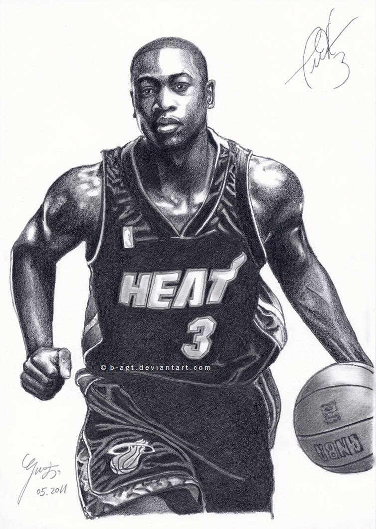754x1060 dwyane wade - Dwyane Wade Drawing