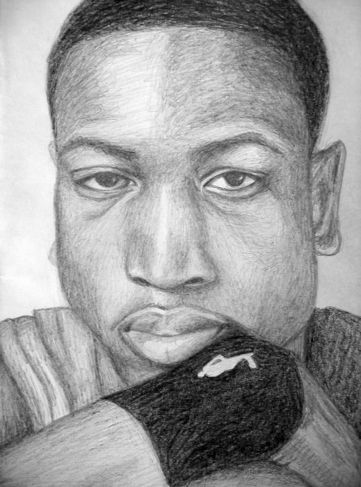 519x700 portrait of dwyane wade - Dwyane Wade Drawing