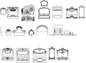 300x222 collection of bed frame design dxf for cnc router cnc vector - Dxf Drawing