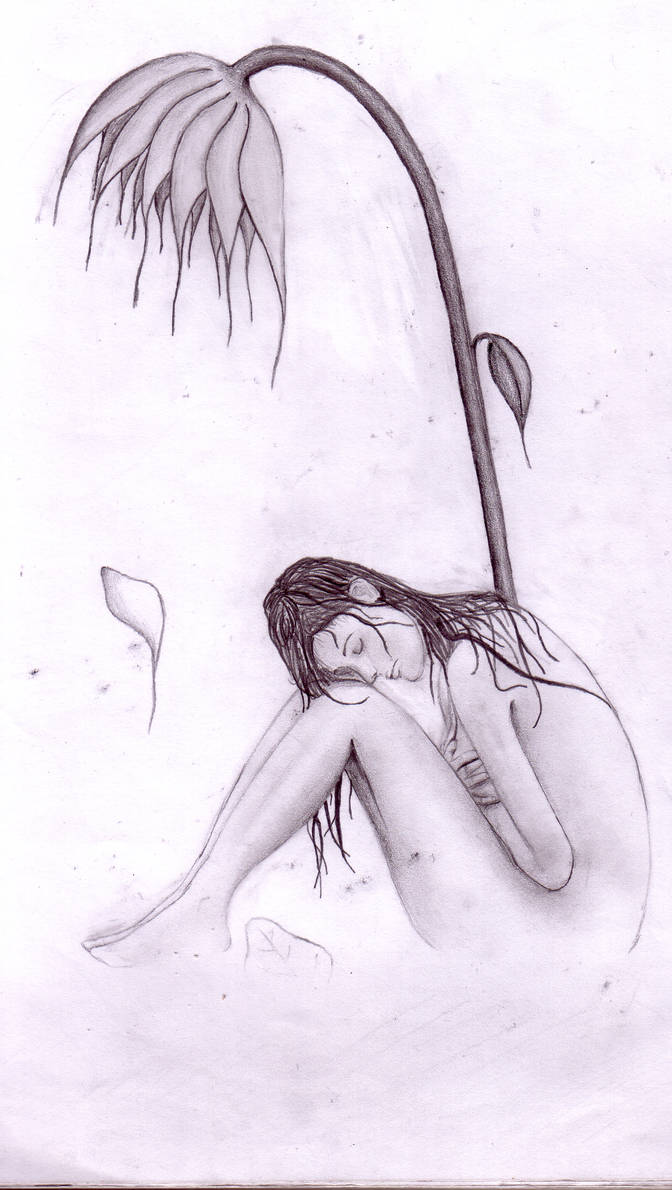 672x1190 under a dying flower - Dying Flower Drawing