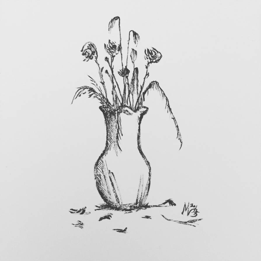 40+ Most Popular Dead Flowers In A Vase Drawing