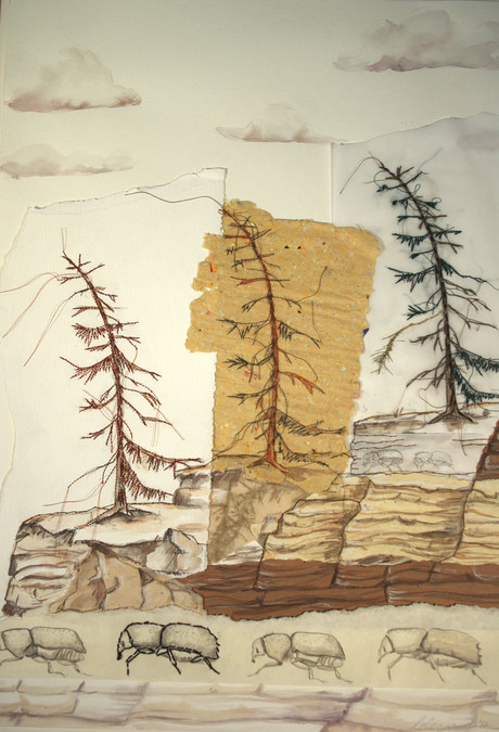 460x675 Lynn Lecorre - Dying Tree Drawing
