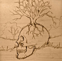256x250 the dying tree wip - Dying Tree Drawing