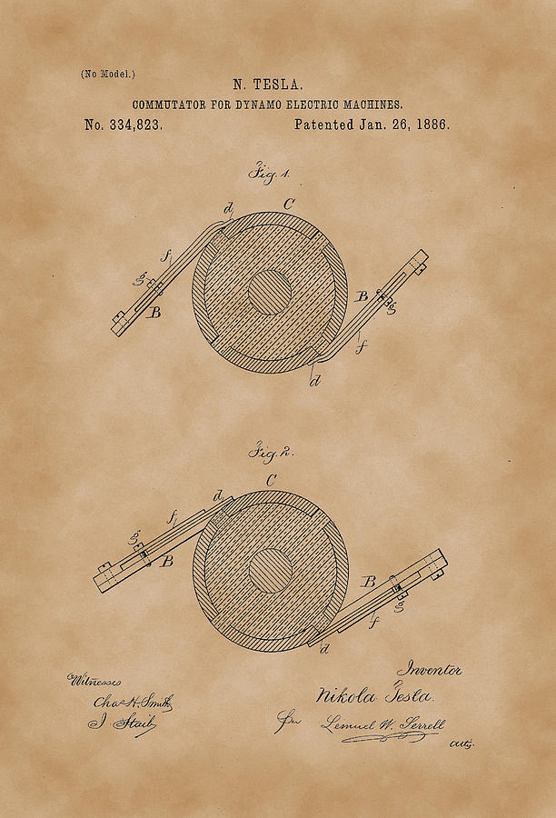 612x900 Communicator Of Dynamo Electric Machines - Dynamo Drawing