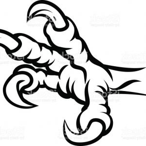 300x300 Golden Eagle Claw Vintage Vector Sohadacouri - Eagle Claws Drawing