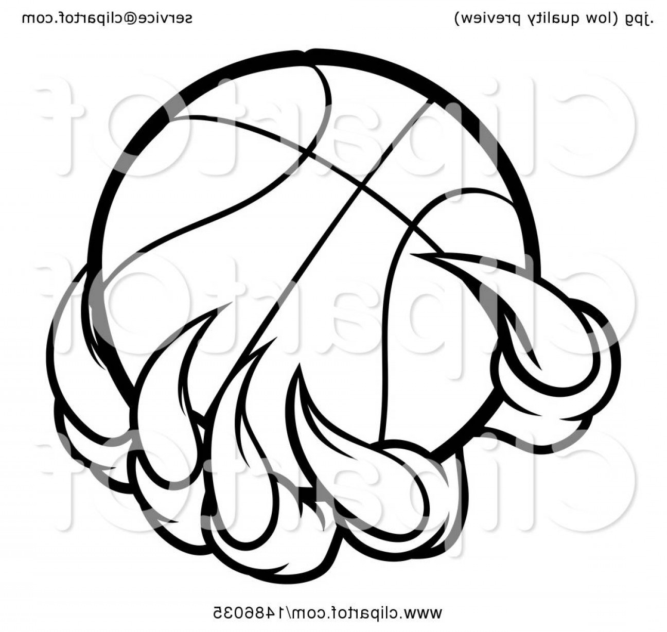1296x1228 black and white monster or eagle claws holding a basketball arenawp - Eagle Claws Drawing