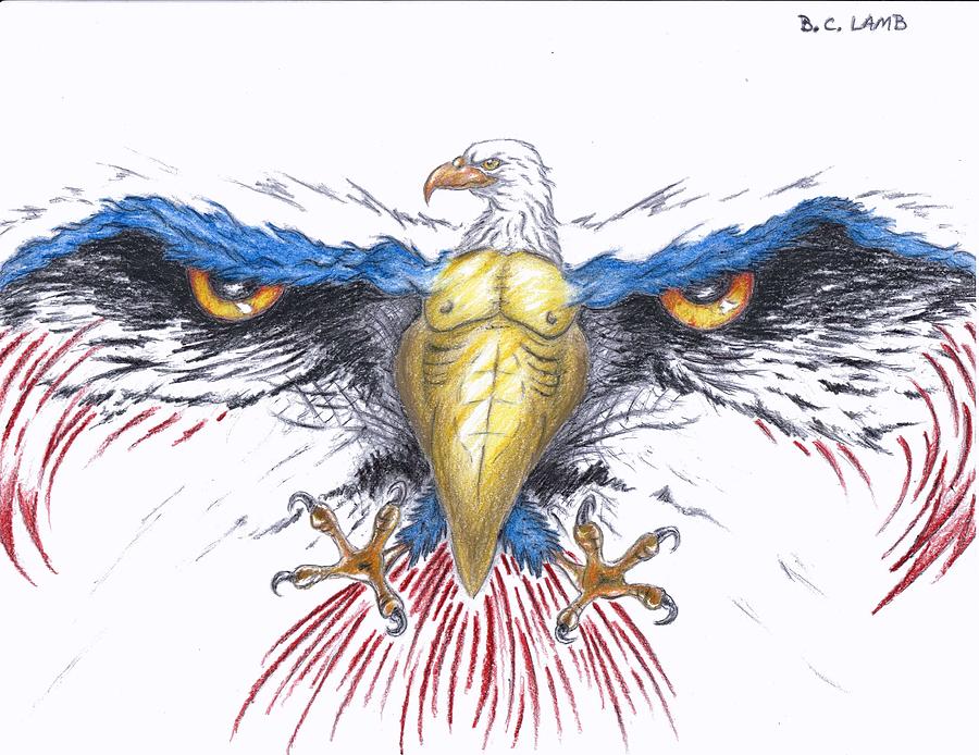 900x694 American Eagle Drawing - Eagle Drawing
