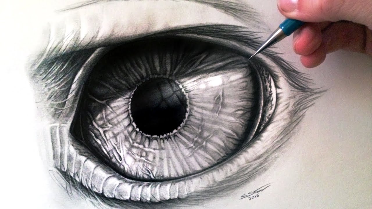 1280x720 How To Draw An Eagle Eye - Eagle Eye Drawing