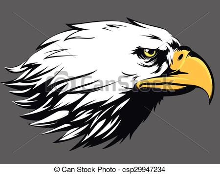 450x357 Eagle Face Vector - Eagle Face Drawing