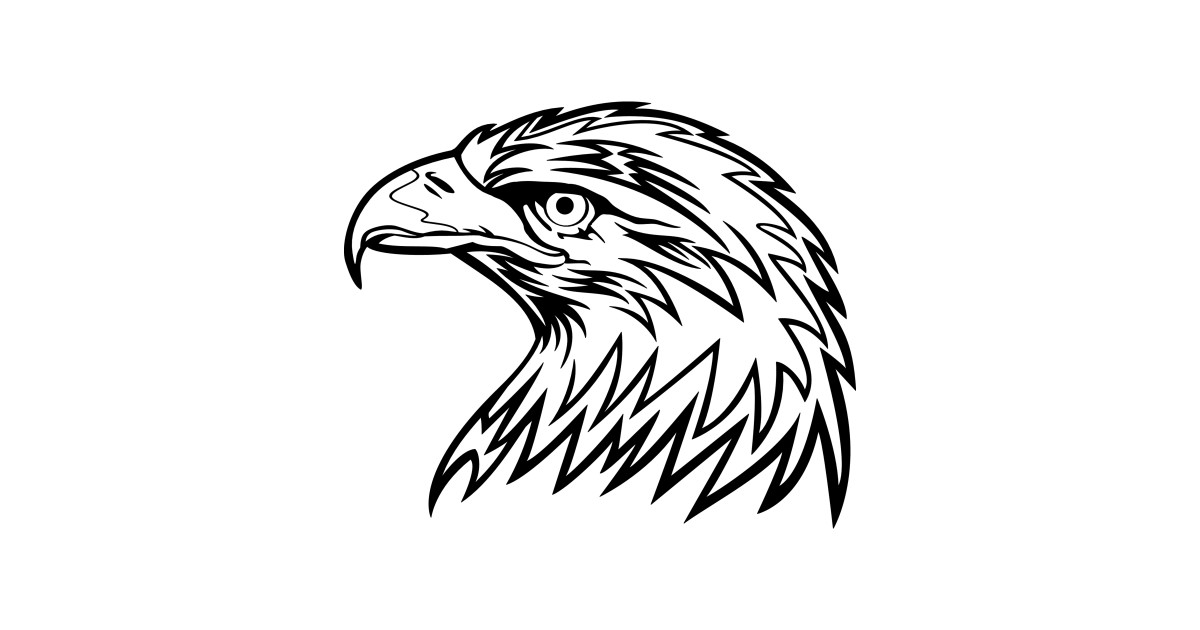 1200x630 Eagle Face Art Illustration - Eagle Face Drawing