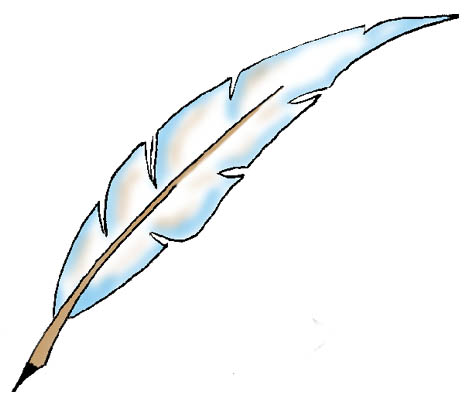 465x409 Eagle Feather Drawing Clipart Kid - Eagle Feather Drawing