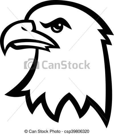 400x470 eagle clipart head great free clipart, silhouette, coloring - Eagle Head Line Drawing