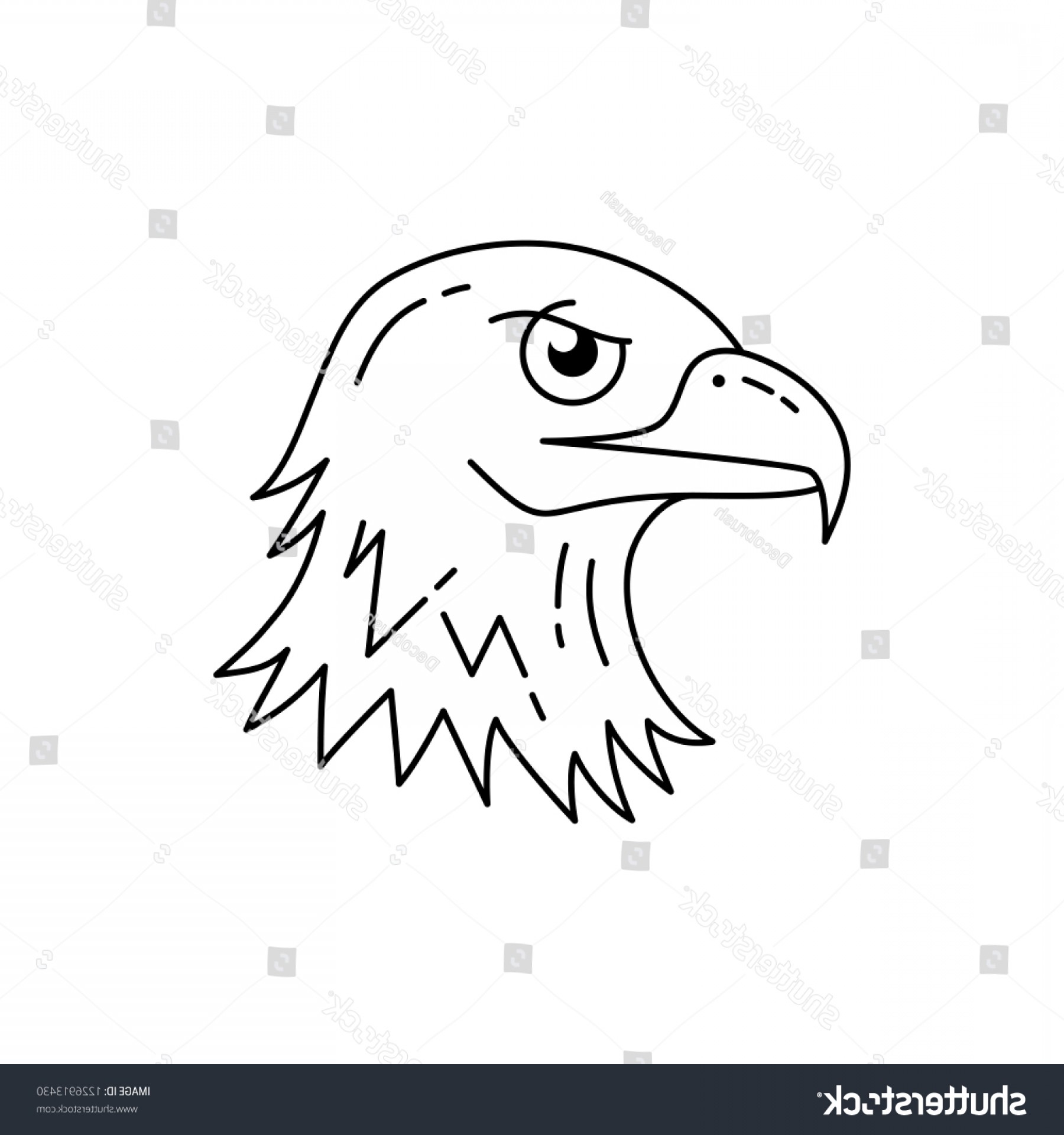 1800x1920 Eagle Head Icon Line Art Usa Soidergi - Eagle Head Line Drawing