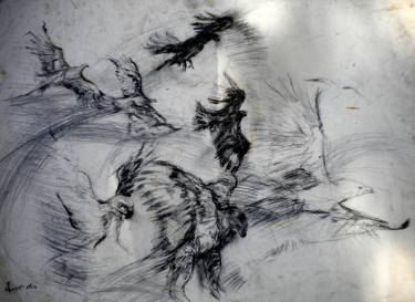 375x273 eagle in flight drawing - Eagle In Flight Drawing