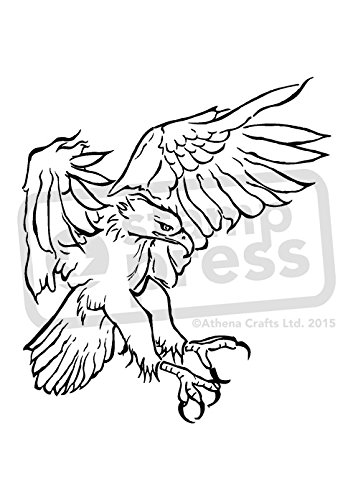 353x500 Eagle Landing Drawing - Eagle Landing Drawing