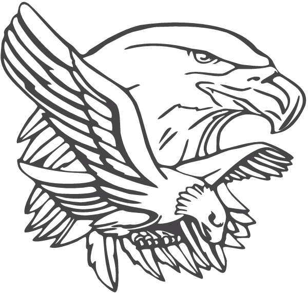 600x571 Bald Eagle Tribute Decal - Eagle Landing Drawing