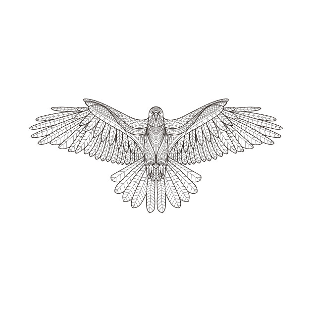630x630 Eagle Line Drawing - Eagle Line Drawing