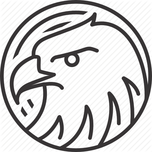 512x512 Animal, Circle, Eagle, Line, Lineart, Pattern Icon - Eagle Line Drawing