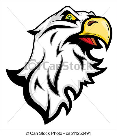405x470 creative abstract conceptual art design of angry eagle mascot - Eagle Mascot Drawing