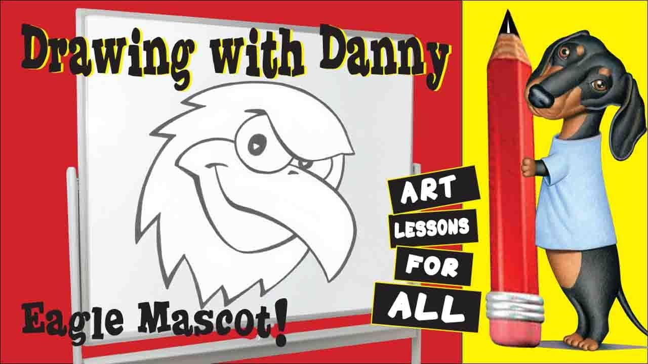 1280x720 Drawing With Danny - Eagle Mascot Drawing