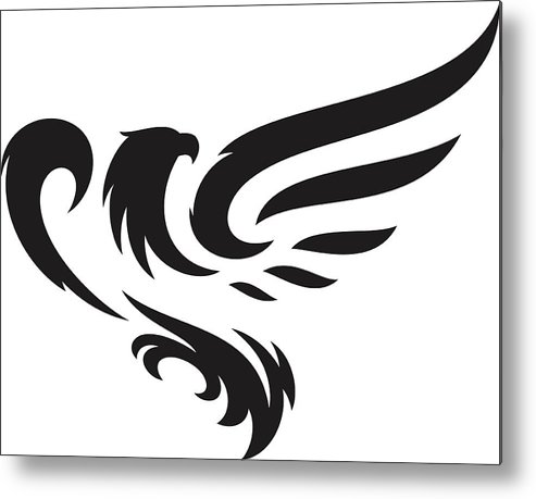 493x459 eagle mascot metal print - Eagle Mascot Drawing