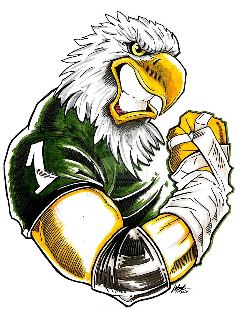 787x1014 philadelphia eagles mascot - Eagle Mascot Drawing