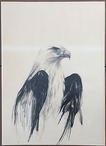 218x300 Larry Fodor Original American Eagle Pencil Drawing Signed Dated - Eagle Pencil Drawing