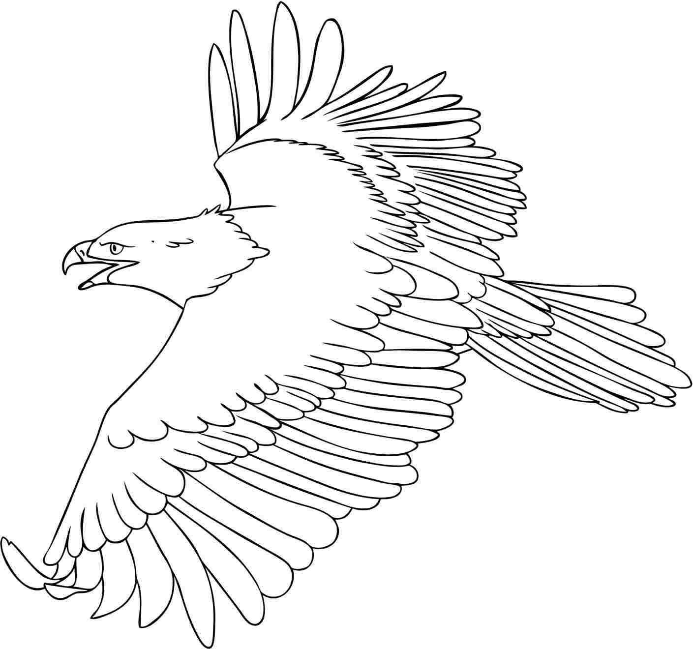 1409x1320 Eagle Drawing Tutorial Eagle Simple Drawing At Getdrawings Free - Eagle Simple Drawing