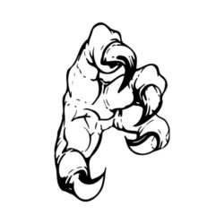 250x250 T Shirt Clip Art For Sports - Eagle Talons Drawing