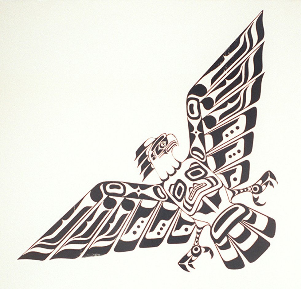 980x941 Ellen Neel's Totem Poles - Eagle Totem Pole Drawing