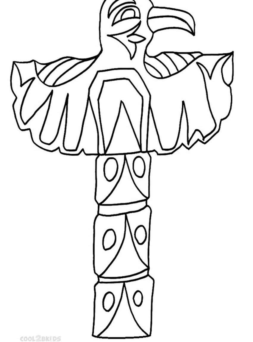 Eagle Totem Pole Drawing at PaintingValley.com | Explore collection of ...