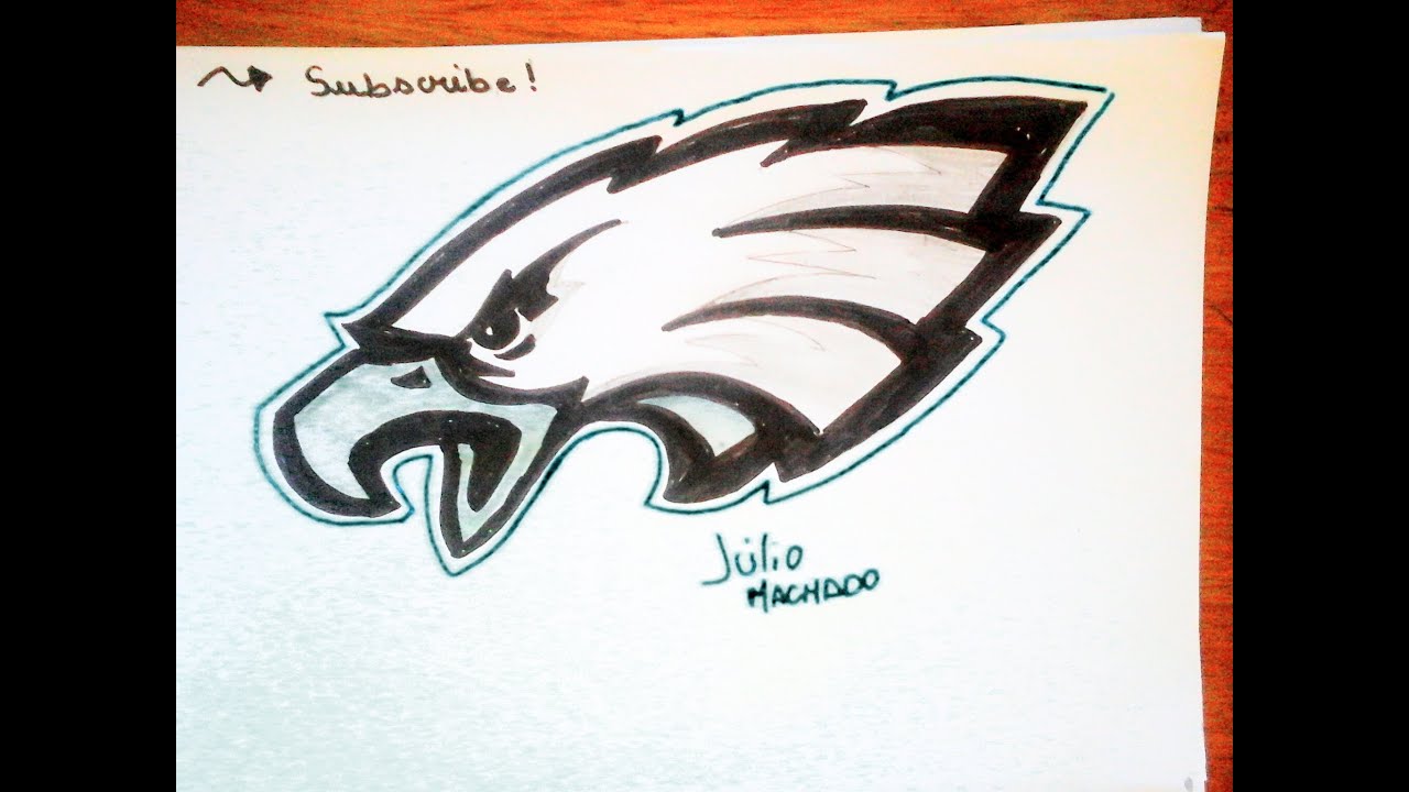 1280x720 nfl how to draw philadelphia eagles logo - Eagles Logo Drawing