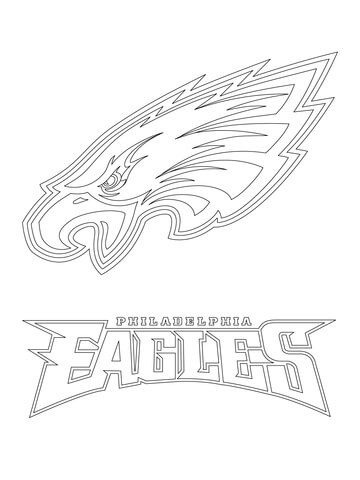 360x480 philadelphia eagles logo coloring - Eagles Logo Drawing