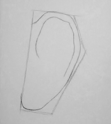 389x433 how to draw an ear easy steps rapidfireart - Ear Drawing