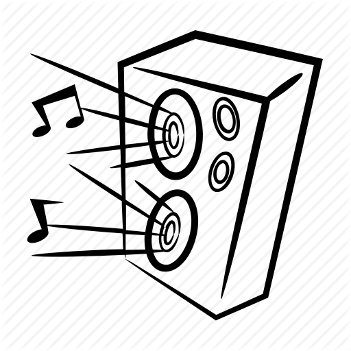 512x512 ear, loud, music, rock, sound, speaker icon - Ear Line Drawing