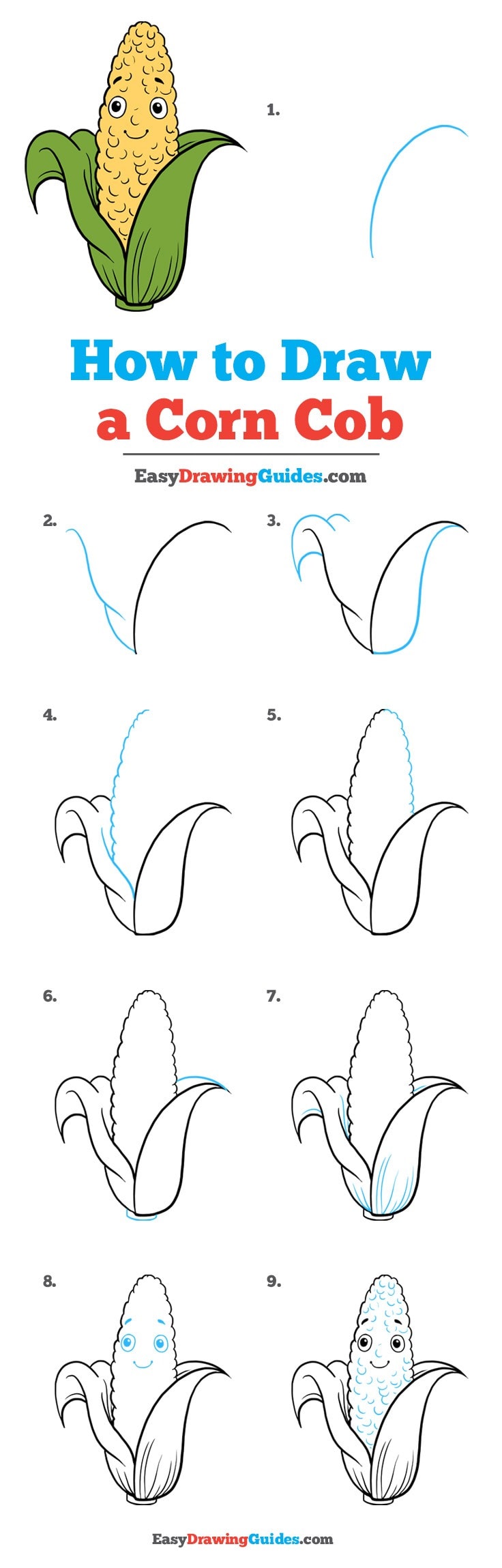 736x2298 drawn corn ear corn - Ear Of Corn Drawing