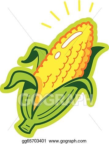 355x470 Huge Collection Of 'ear Of Corn Clipart' Download More Than - Ear Of Corn Drawing