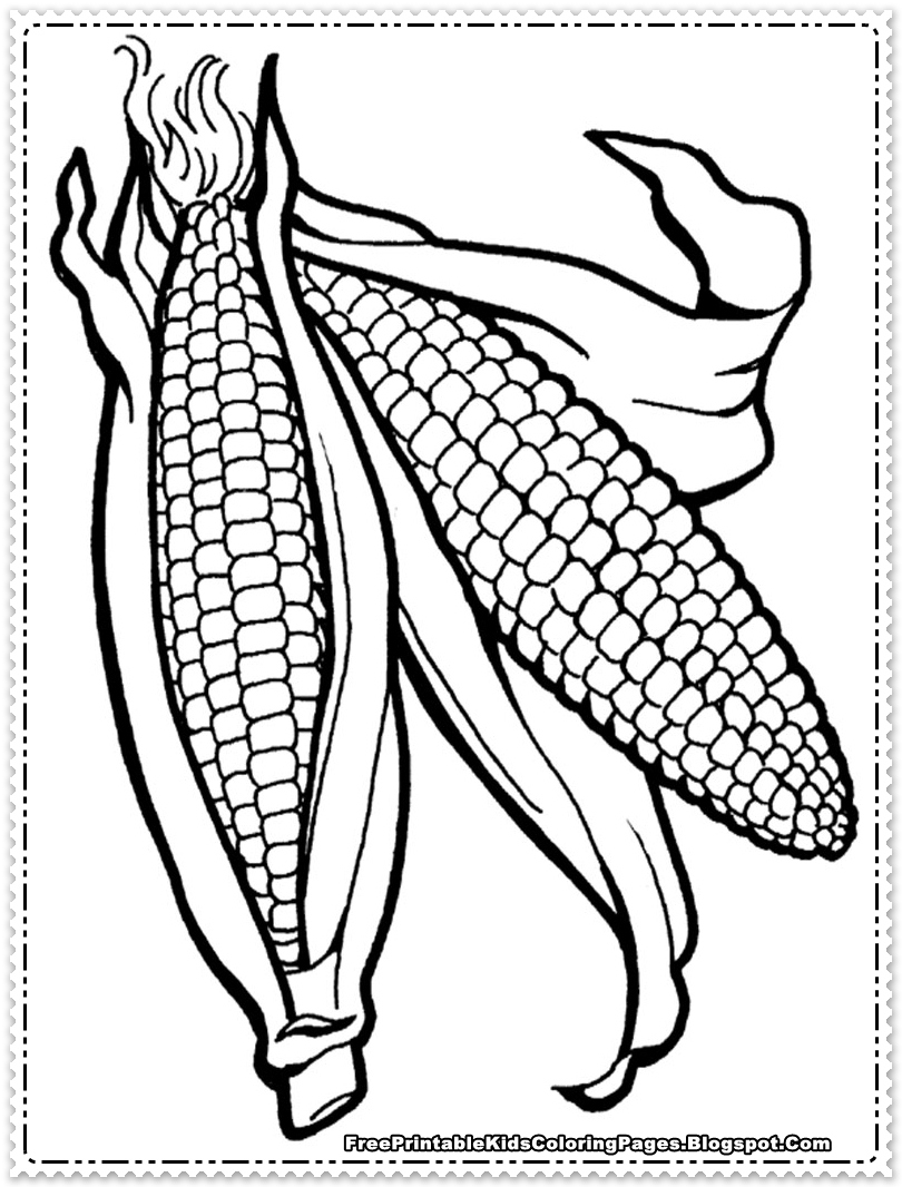 810x1066 Corn Coloring Pages Inspirational Ear - Ear Of Corn Drawing