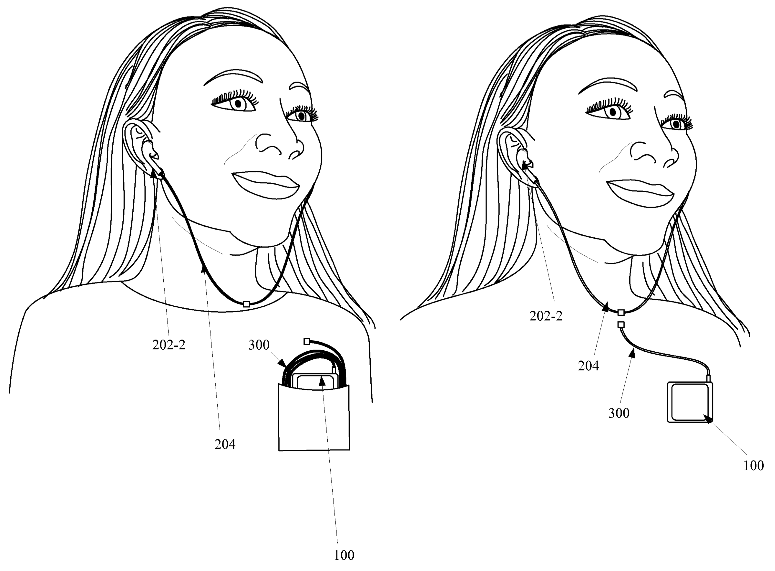 2628x1937 apple patents hybrid wirelesswired earbuds for iphone that are - Earbuds Drawing
