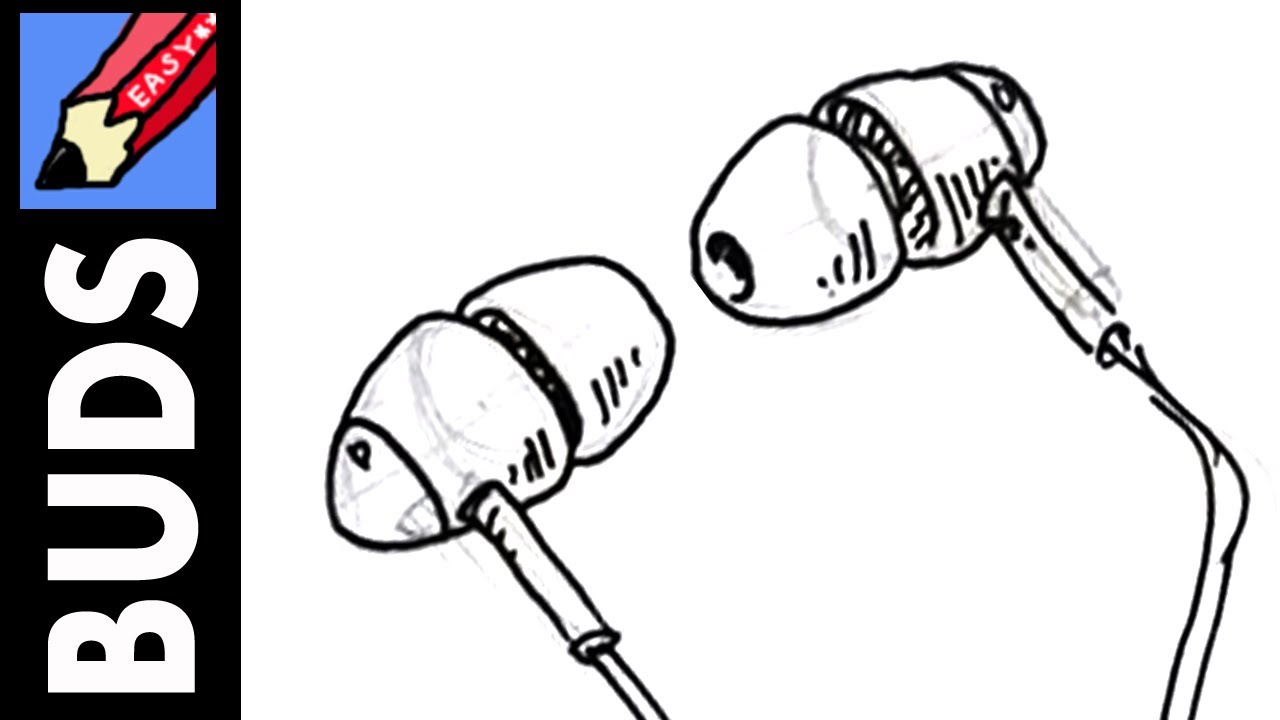 1280x720 how to draw ear buds real easy - Earbuds Drawing