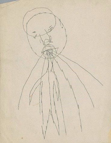 369x475 getting closer to andy tracing identity in three early drawings - Early Drawings