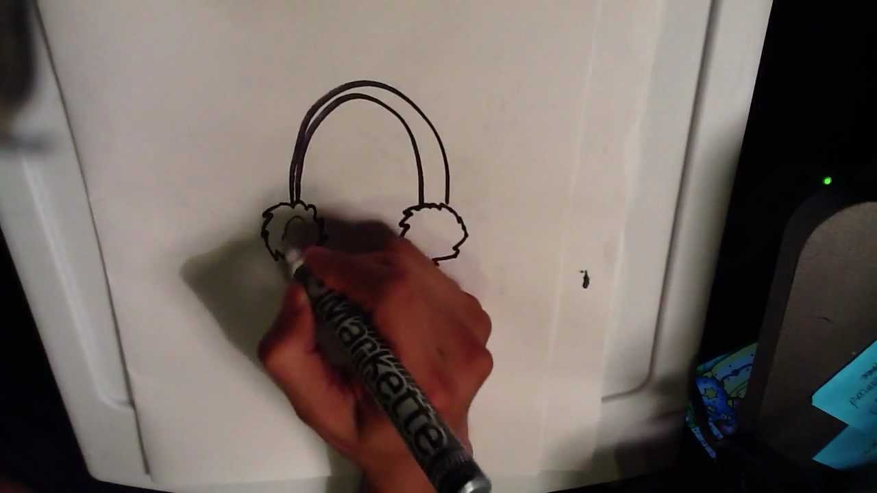 1280x720 how to draw earmuffs - Earmuffs Drawing