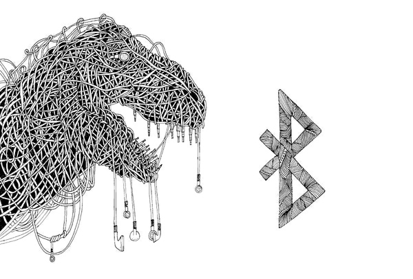 600x406 earphones on behance - Earphones Drawing