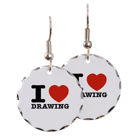 460x460 drawing earrings - Earring Drawing
