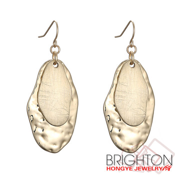 350x350 wire drawing gold unique personality offbeat earring - Earring Drawing