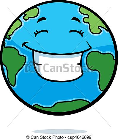 397x470 earth smiling a cartoon planet earth happy and smiling - Earth Cartoon Drawing