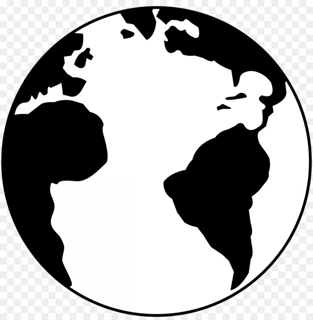 1080x1104 png earth black and white drawing clip art free vector arenawp - Earth Drawing Black And White