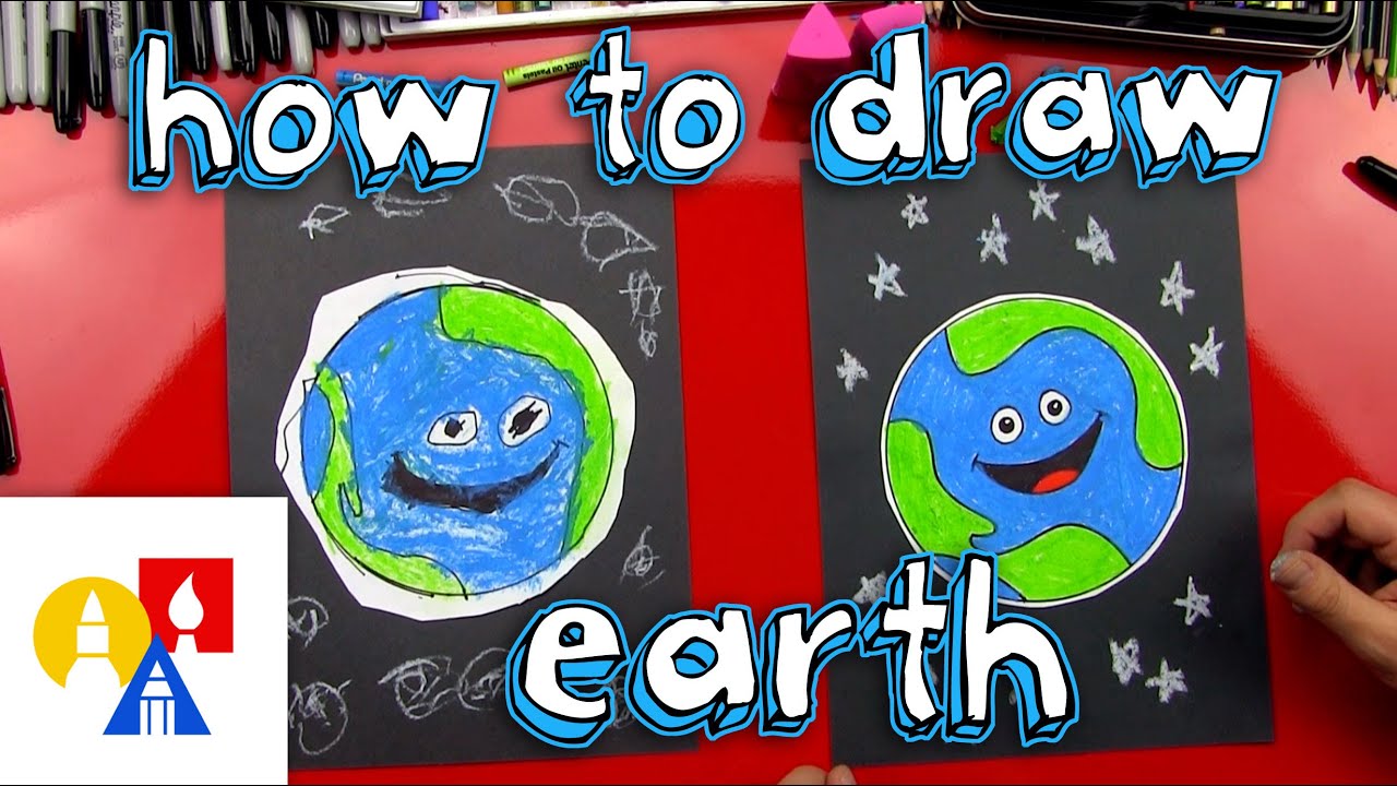 1280x720 How To Draw Earth - Earth Drawing For Kids