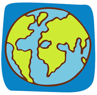 320x313 Images Of Earth Drawing For Kids - Earth Drawing For Kids